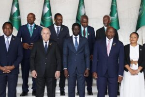 Tebboune with African presidents