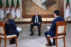press conference of Tebboune