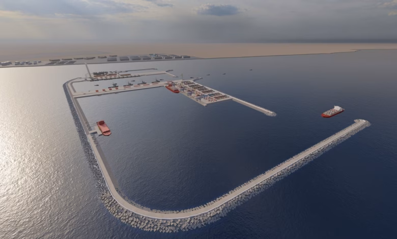 ميناء الداخلة الأطلسي:بوابة المغرب نحو إفريقيا وركيزة لترسيخ السيادة على الأقاليم الجنوبية. 19 Dakhla port