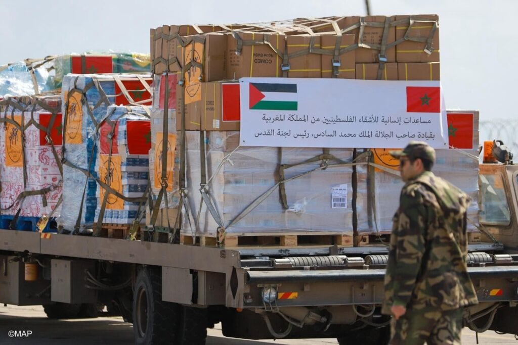 Moroccan aid to palestine