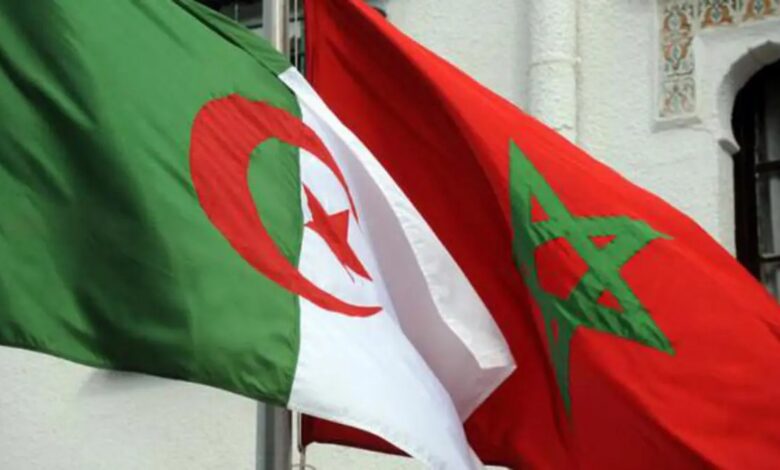 Moroccan and Algerian flags