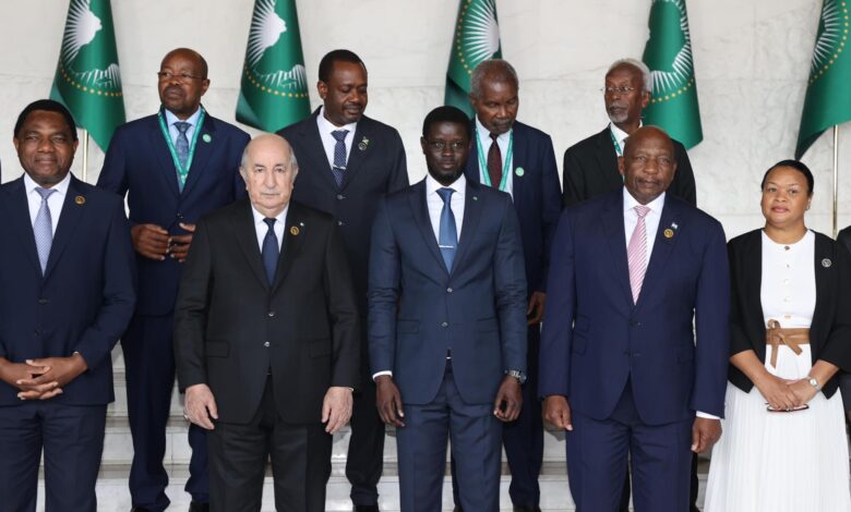 Tebboune with African presidents