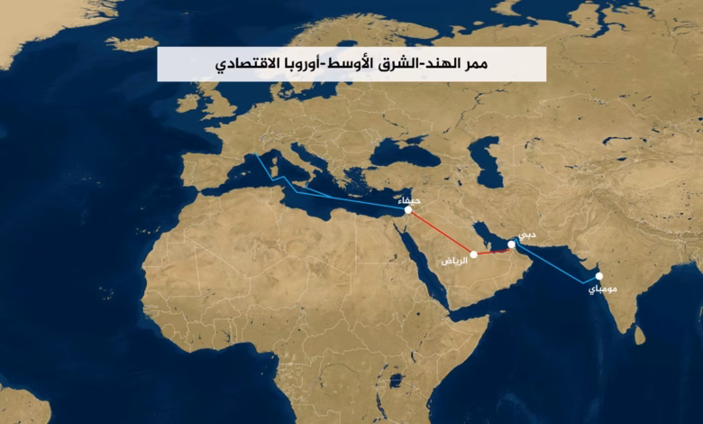 ممر بن غوريون: مشروع تجاري أم ورقة جيوسياسية لإعادة رسم خرائط التجارة العالمية؟ 1 india israel corridor