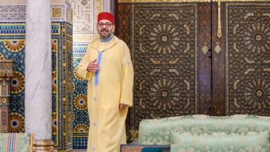 king Mohammed 6 in Mosque