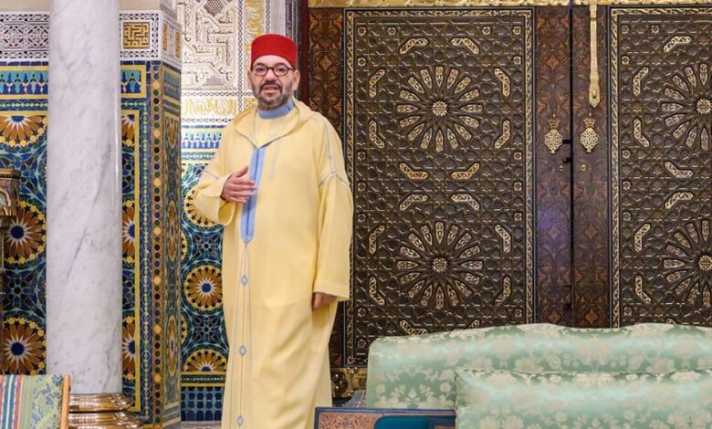 king Mohammed 6 in Mosque