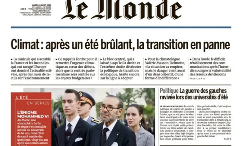 le monde article sur le roi