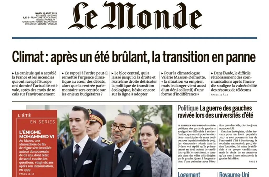 le monde article sur le roi