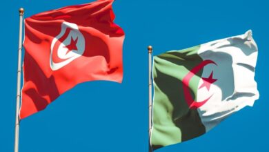 Algeria Tunisia flags