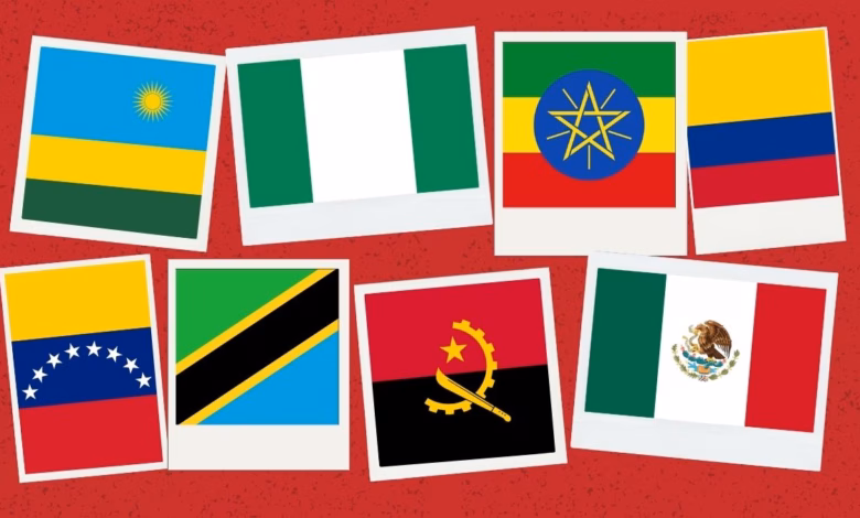 الدومينو الدبلوماسي: من التالي في طابور سحب الاعتراف بالبوليساريو؟ 5 african latin flags