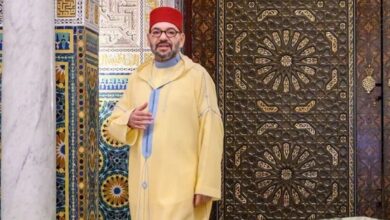 king Mohammed 6 in Mosque